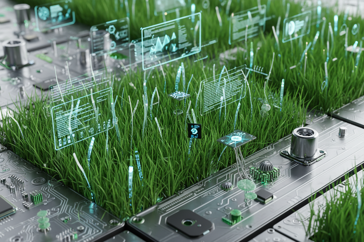 grass and tech